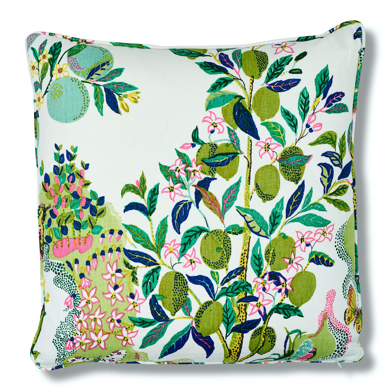 Citrus Garden Pillow in Lime