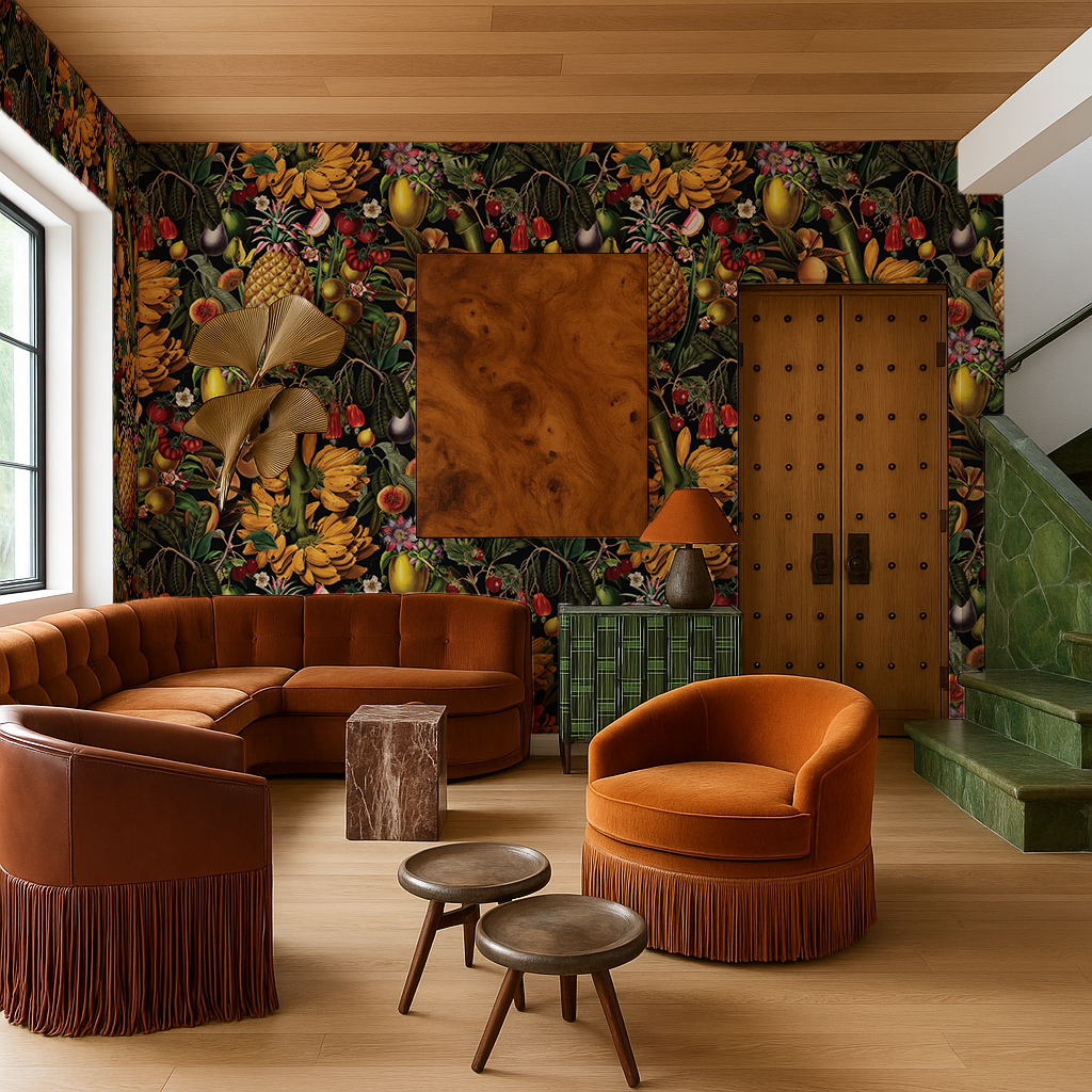 Juicy Fruit Wallpaper, black