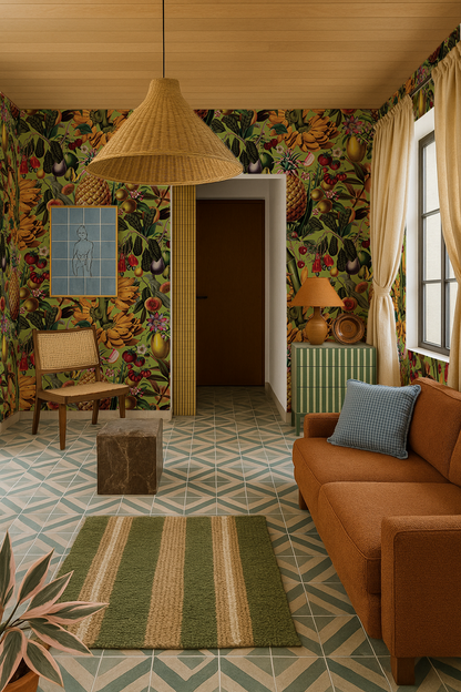 Juicy Fruit Wallpaper, chartreuse