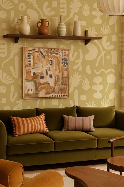 Pool Side Wallpaper, lemon