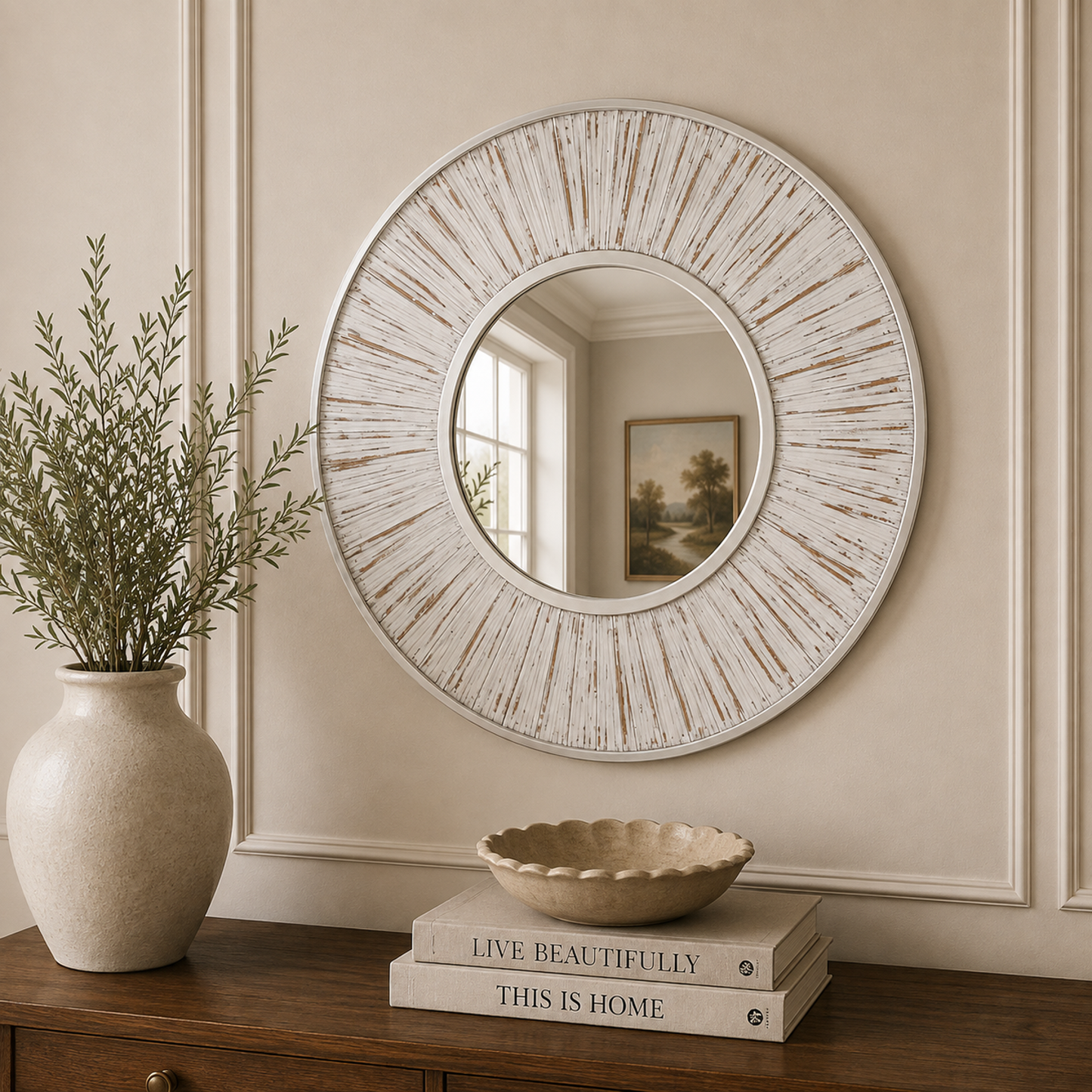 Ojos Round Wall Mirror - Main