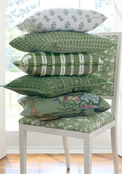 Mimi Floral Pillow in Green