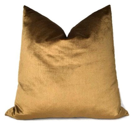 Venetian Silk Velvet Pillow in Mink