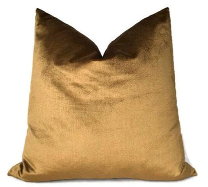 Venetian Silk Velvet Pillow in Mink