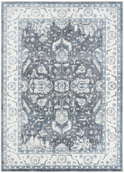 Nourison Astra Slate Pet Friendly Machine Washable Rug - 5'3" x 7'