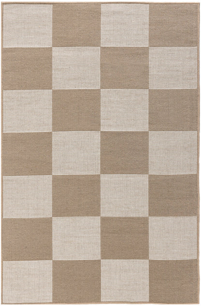 Nourison Modern Jute Natural & Ivory Machine Washable Rug - 3'11" x 5'11"