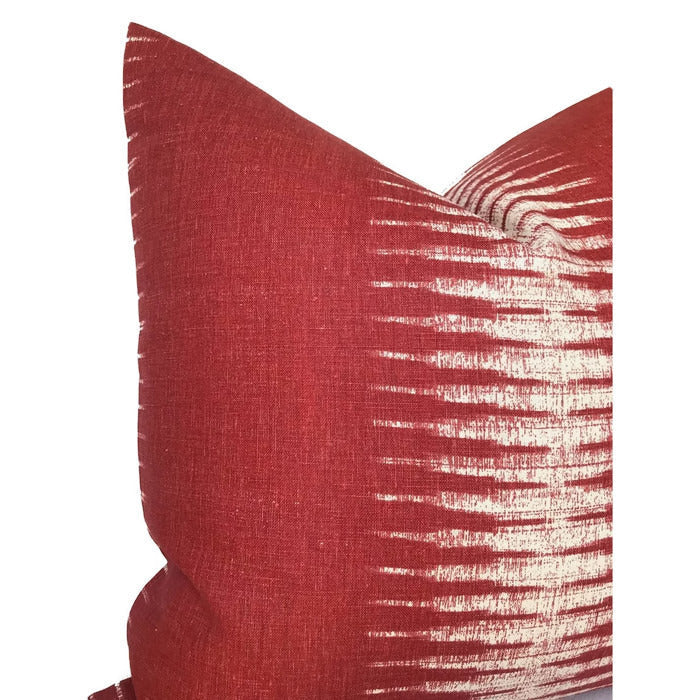 Ikat Pillow in Pomegranate