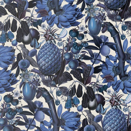 Juicy Fruit Wallpaper - White & Blue