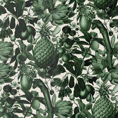 Juicy Fruit Wallpaper, white and dark green