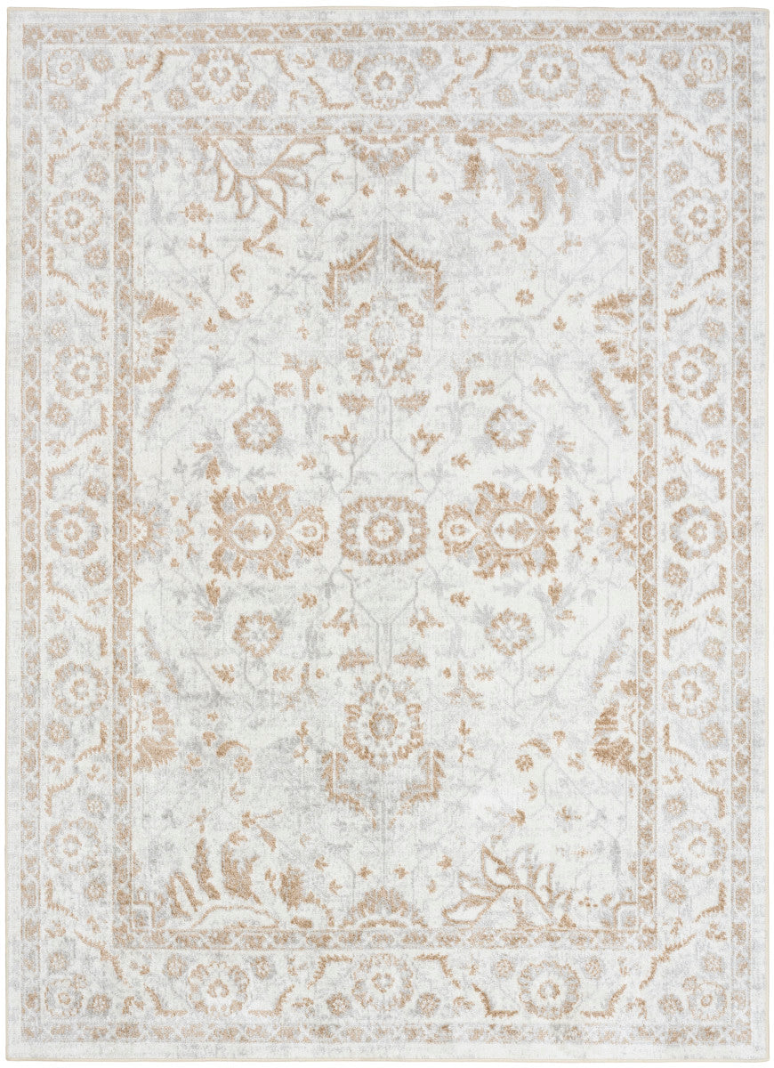 Nourison Astra Grey Pet Friendly Machine Washable Rug - 5'3" x 7'