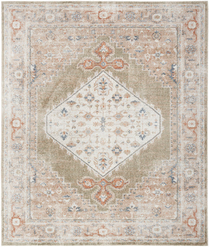 Nourison Astra Sage & Multicolor Pet Friendly Machine Washable Rug - 10' x 14'