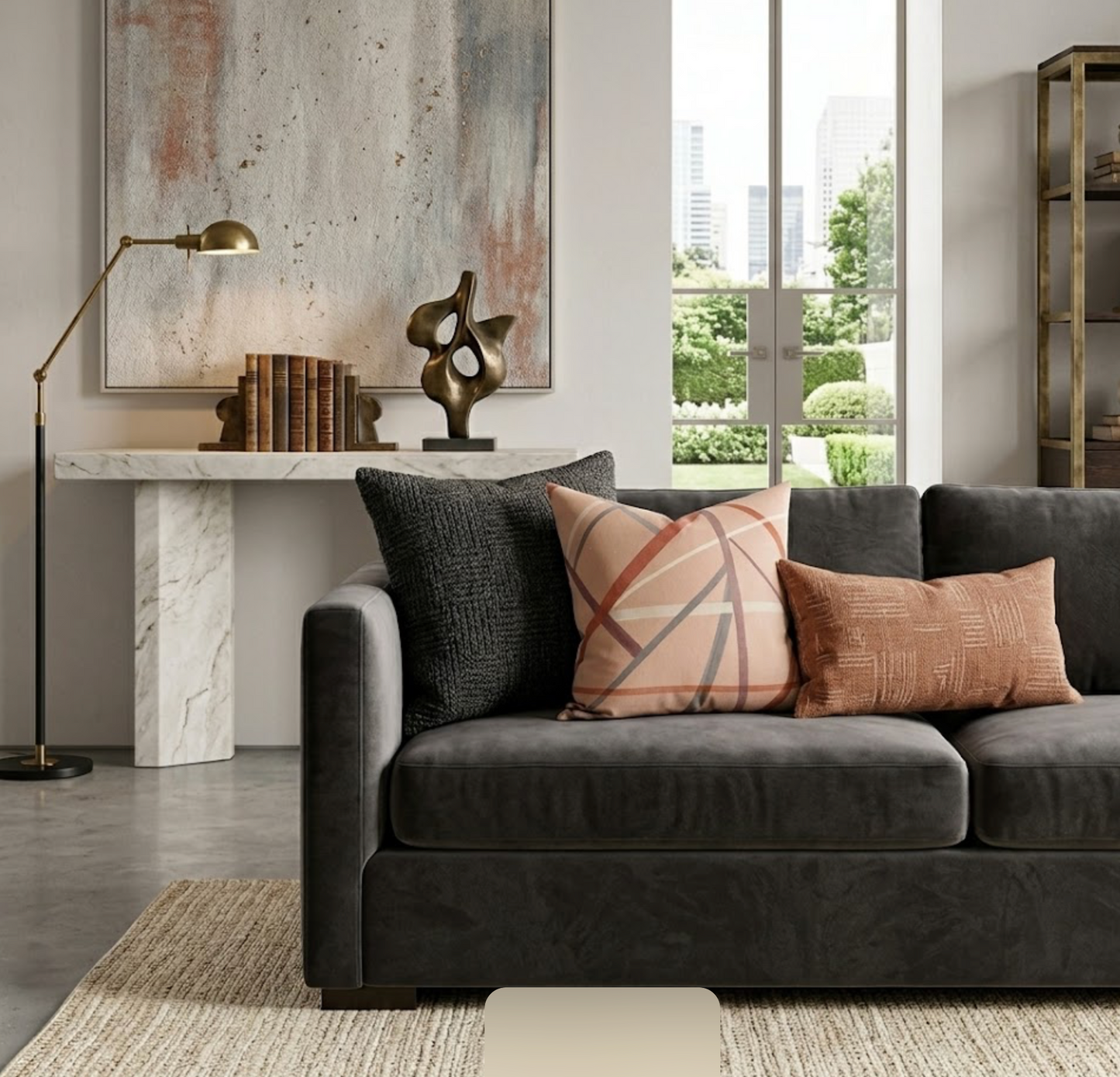 Simpatico Pillow in Terracotta