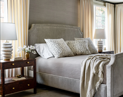Les Touches Pillow in Gray