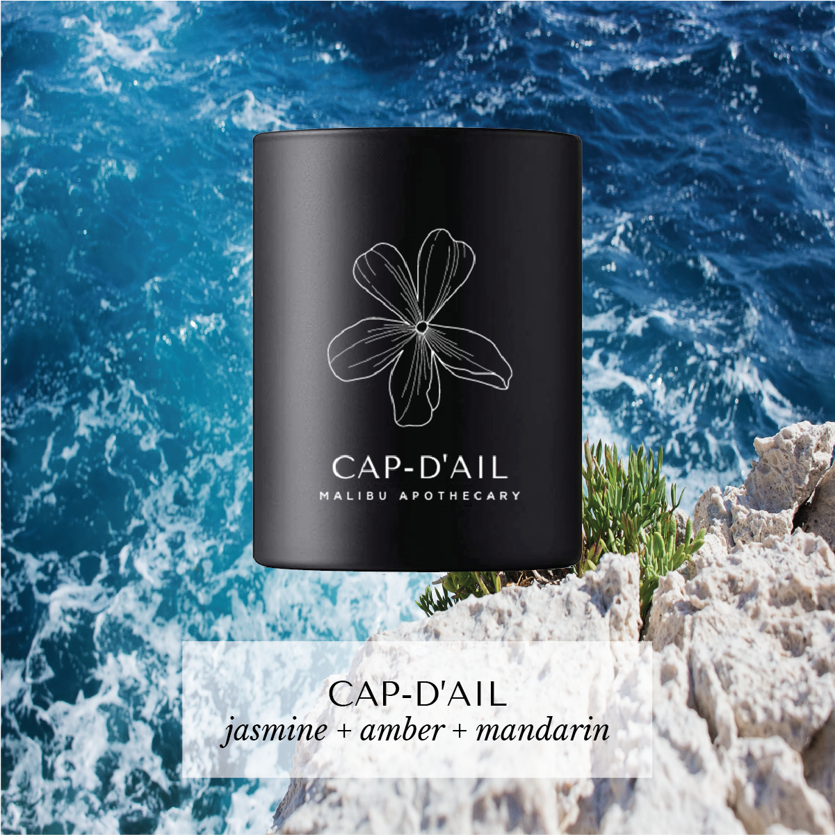 Matte Black Votive Candle