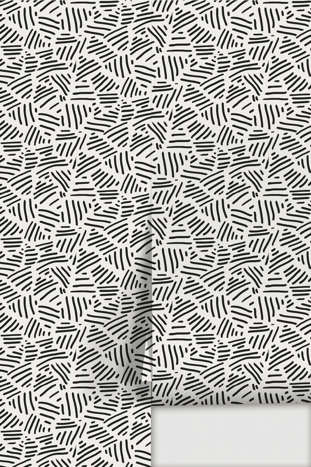 Simple Stripes Wallpaper - White & Black