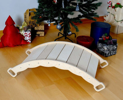 XL Wooden Montessori Balance Board with Pillow