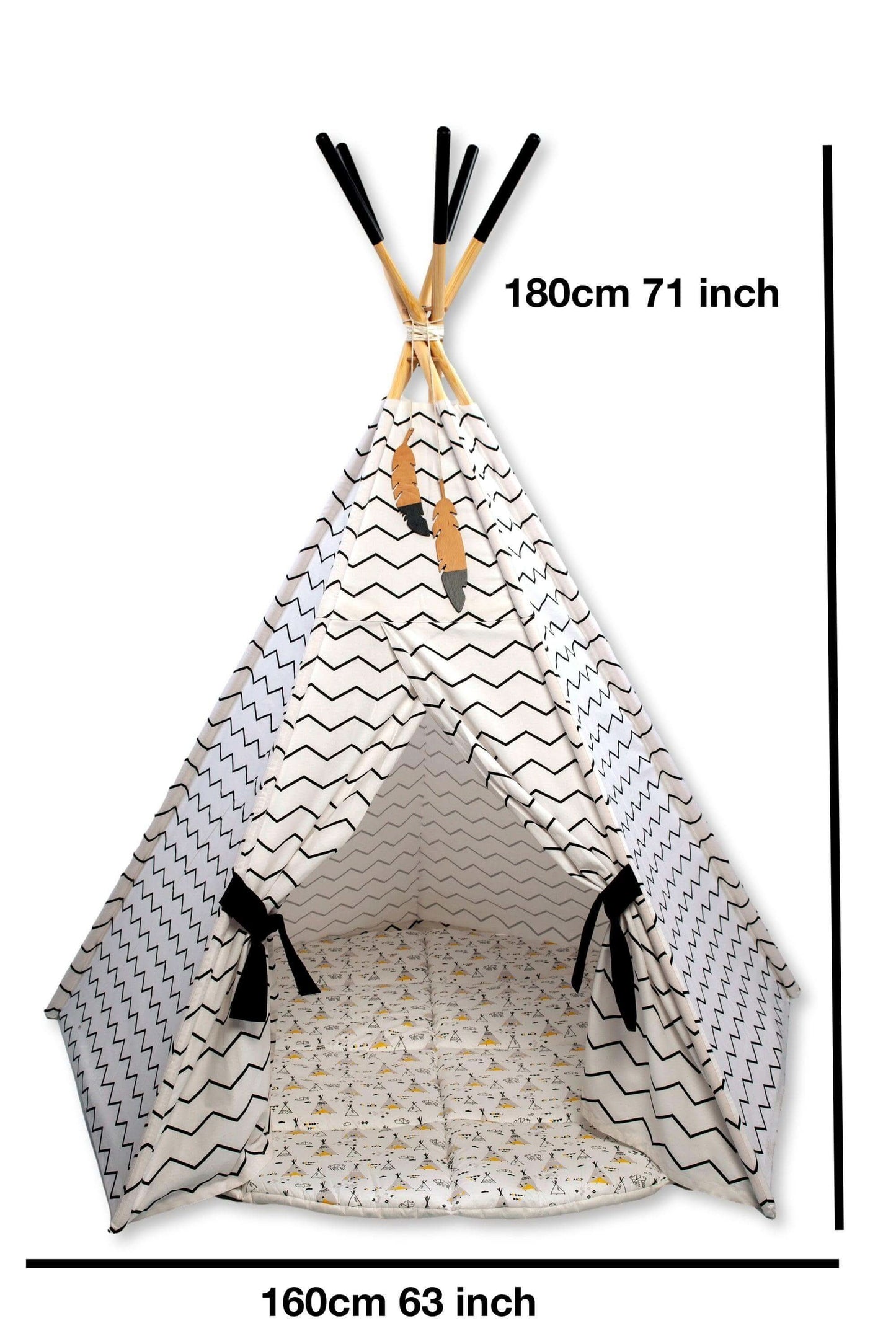 XL Teepee Tent & Play Mat Set
