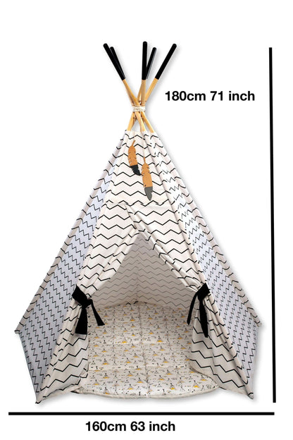 XL Teepee Tent & Play Mat Set