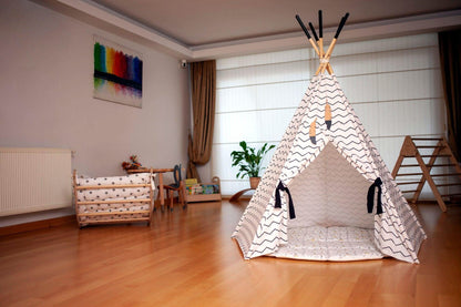 XL Teepee Tent & Play Mat Set