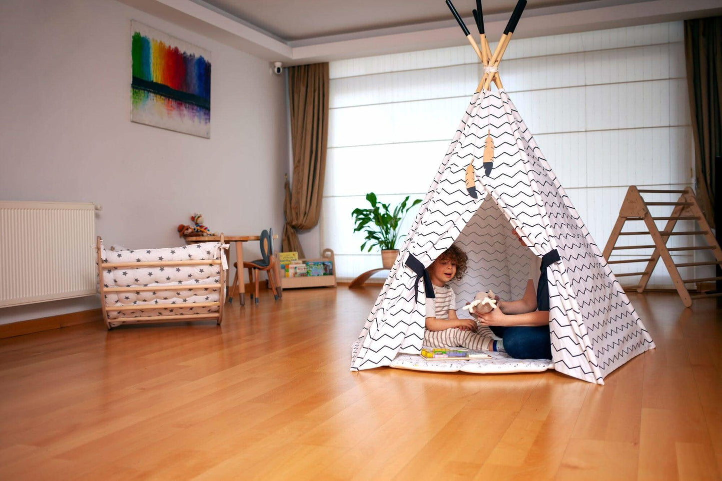 XL Teepee Tent & Play Mat Set