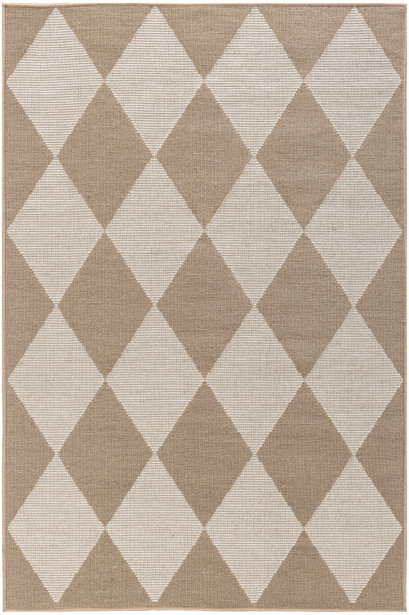 Nourison Modern Jute Natural & Ivory Machine Washable Rug - 3'11" x 5'11"