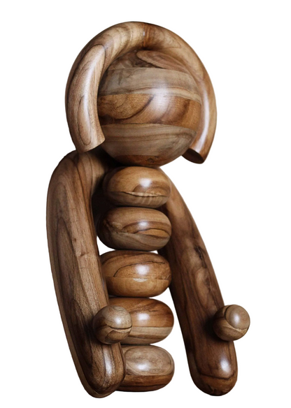 EARTH Totem - Wooden Sculpture