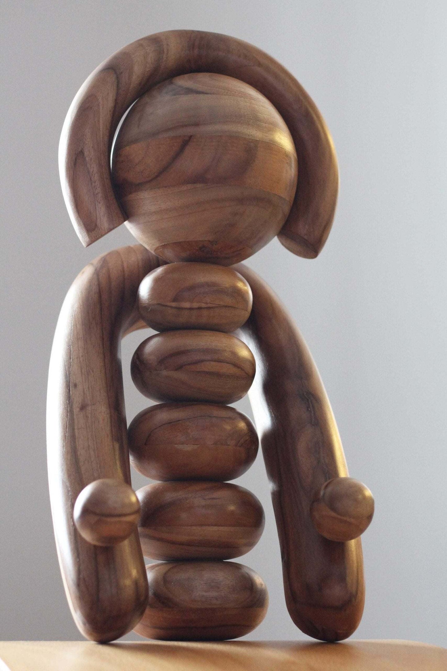 EARTH Totem - Wooden Sculpture