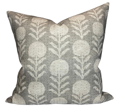 Zinnia Pillow in Sand Grey